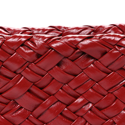 Calfskin Intrecciato Kalimero Cha-Cha Clutch Red