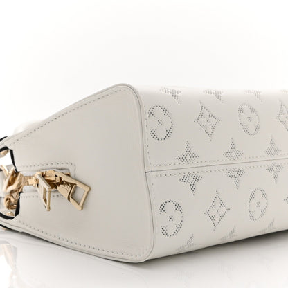Calfskin Embossed Monogram OnTheGo East West White