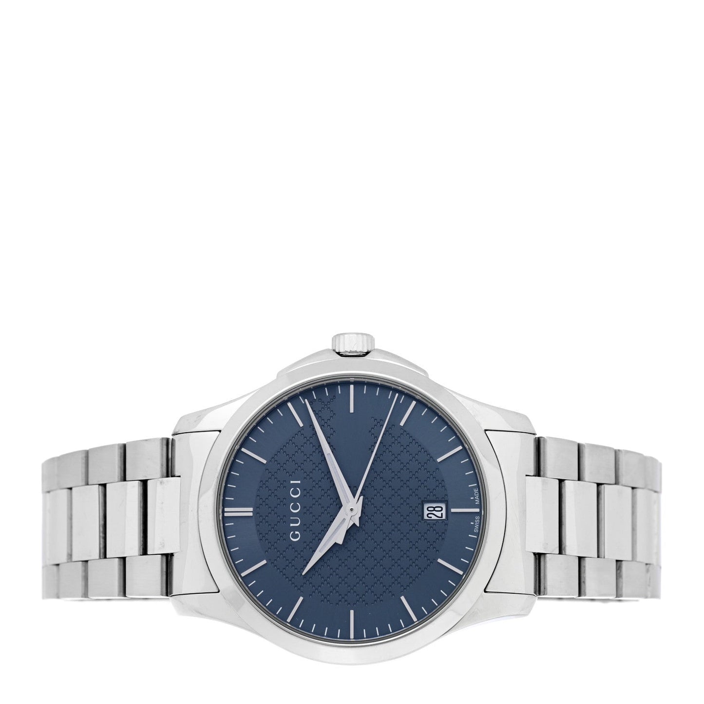 Stainless Steel 38mm G-Timeless Diamante Quartz Watch Grey