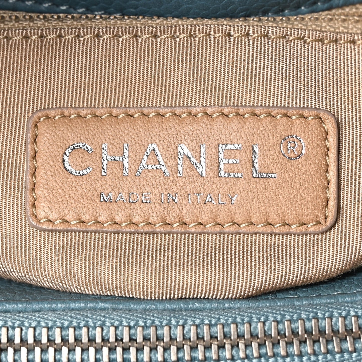 Caviar Quilted CC Timeless Soft Tote Blue