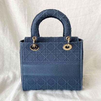 Dior D-Lite Embroidered Cannage Medium Bag