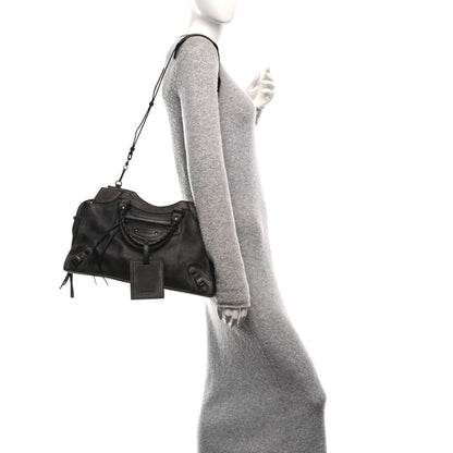 Used Calfskin Black Hardware Neo Classic City Black