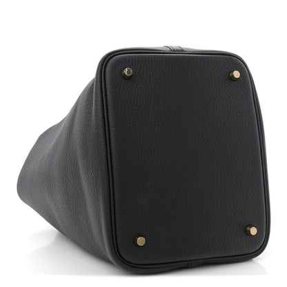 Taurillon Clemence Picotin Lock 22 MM Black