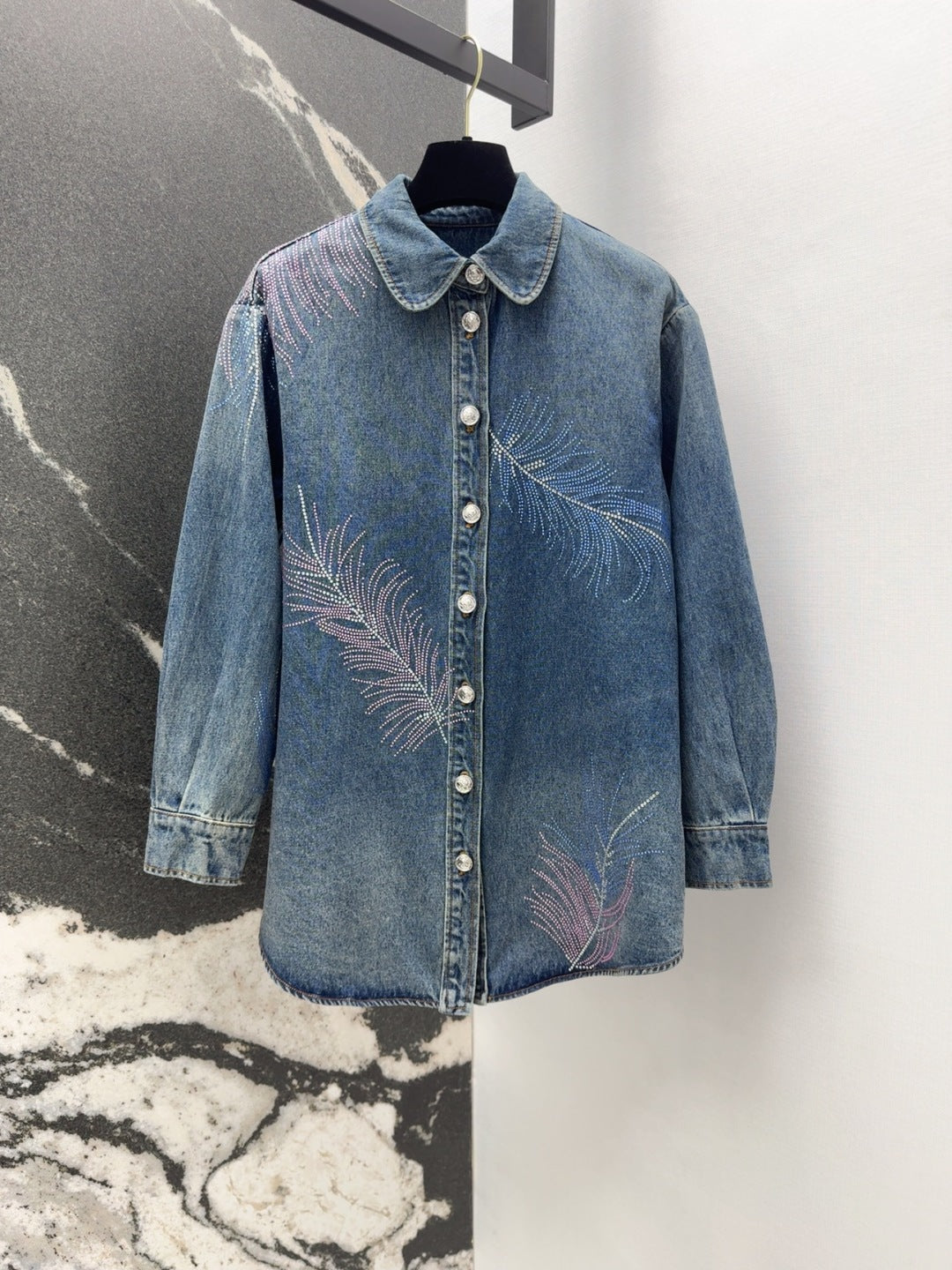 CC 25 Diamond Denim Set Blue Cotton