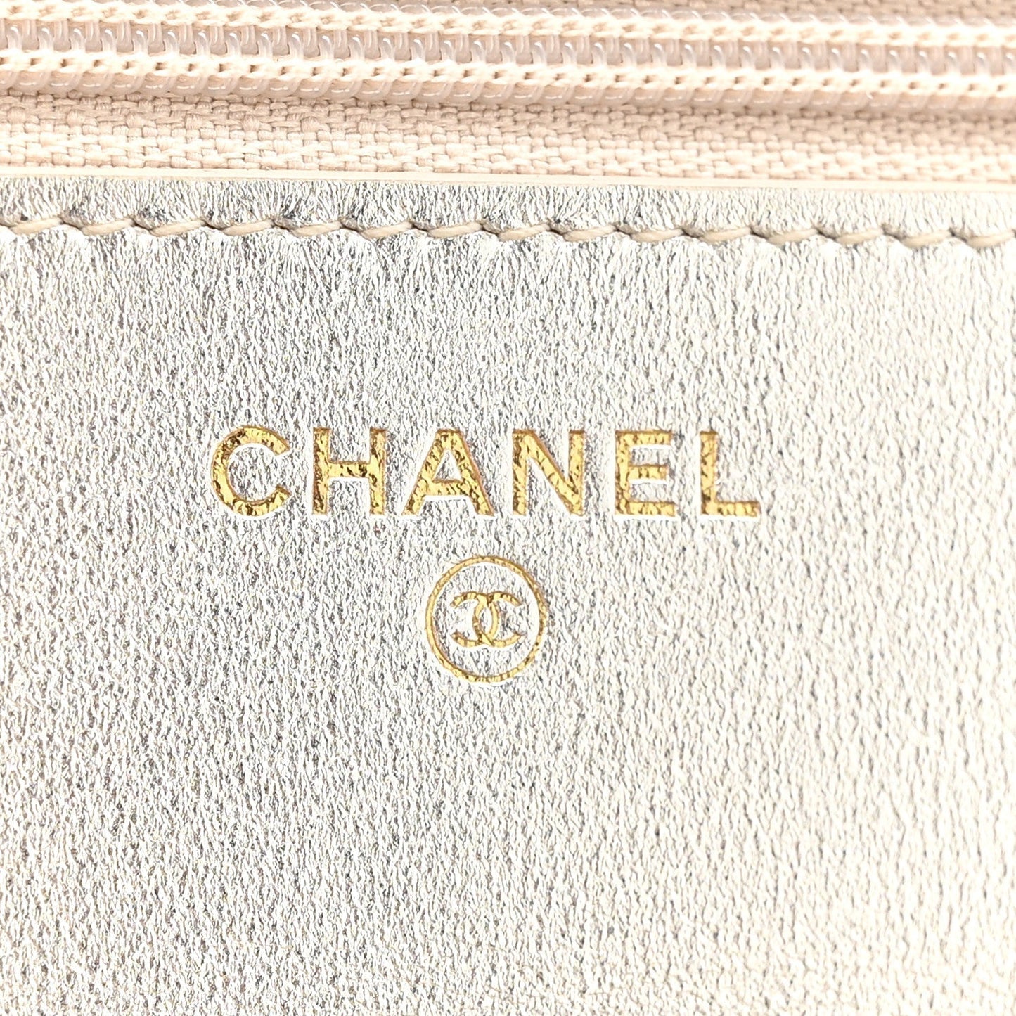 Gradient Metallic Lambskin Quilted Like A Wallet Wallet On Chain WOC Gold Pink
