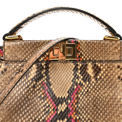 Snakeskin Mini Peekaboo Iconic Satchel Daisy Roccia