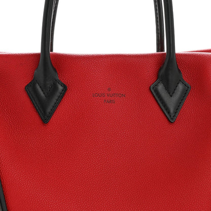 Monogram Cuir Orfevre Tote W PM Cherry