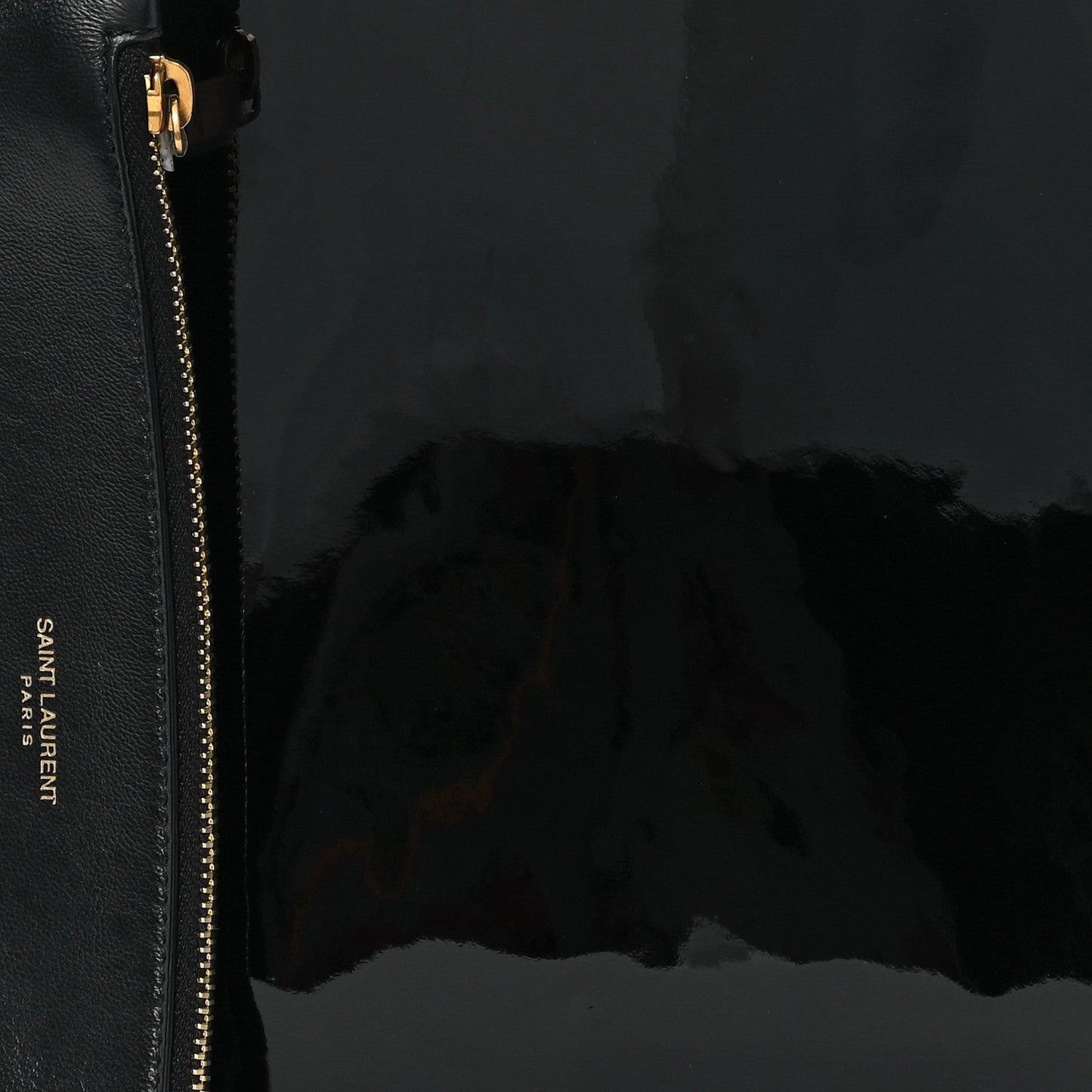 Patent Calfskin Rendez-Vous Hobo Black