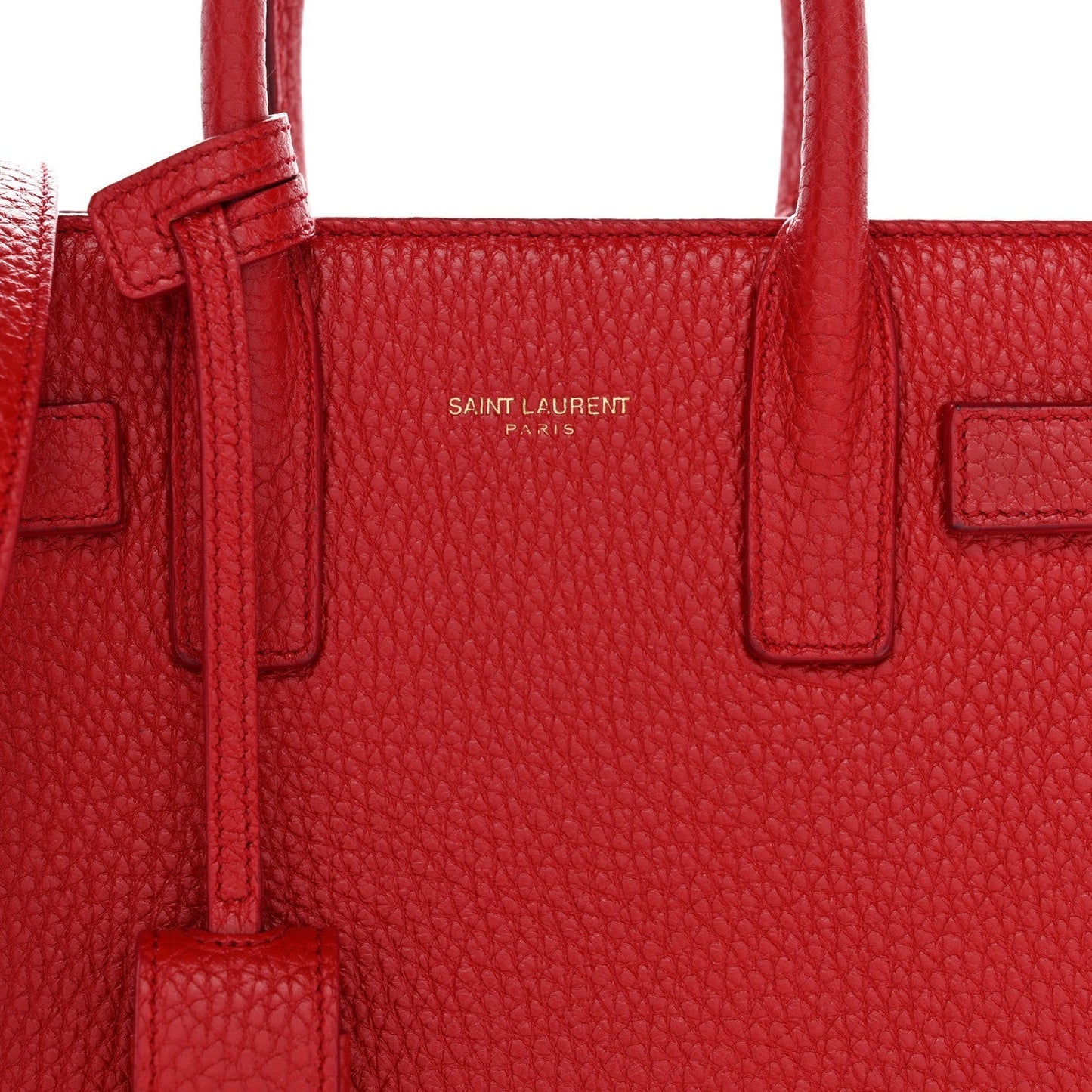 Grained Calfskin Nano Sac De Jour Souple Lipstick Red