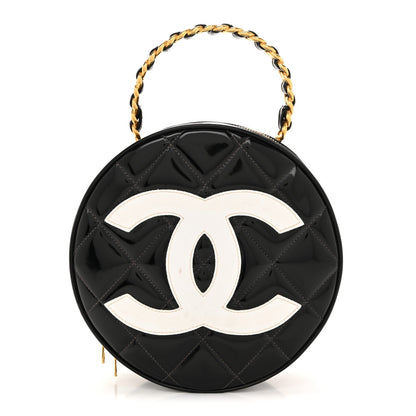 Patent CC Round Vanity Case Black