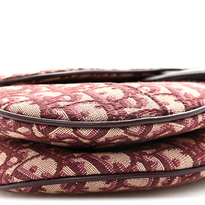 Oblique Saddle Bag Burgundy