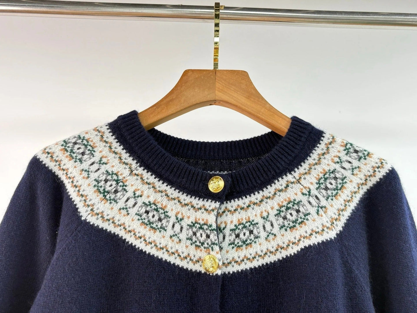CELINE 25S ROUND-NECK CROCHET SWEATER 0058