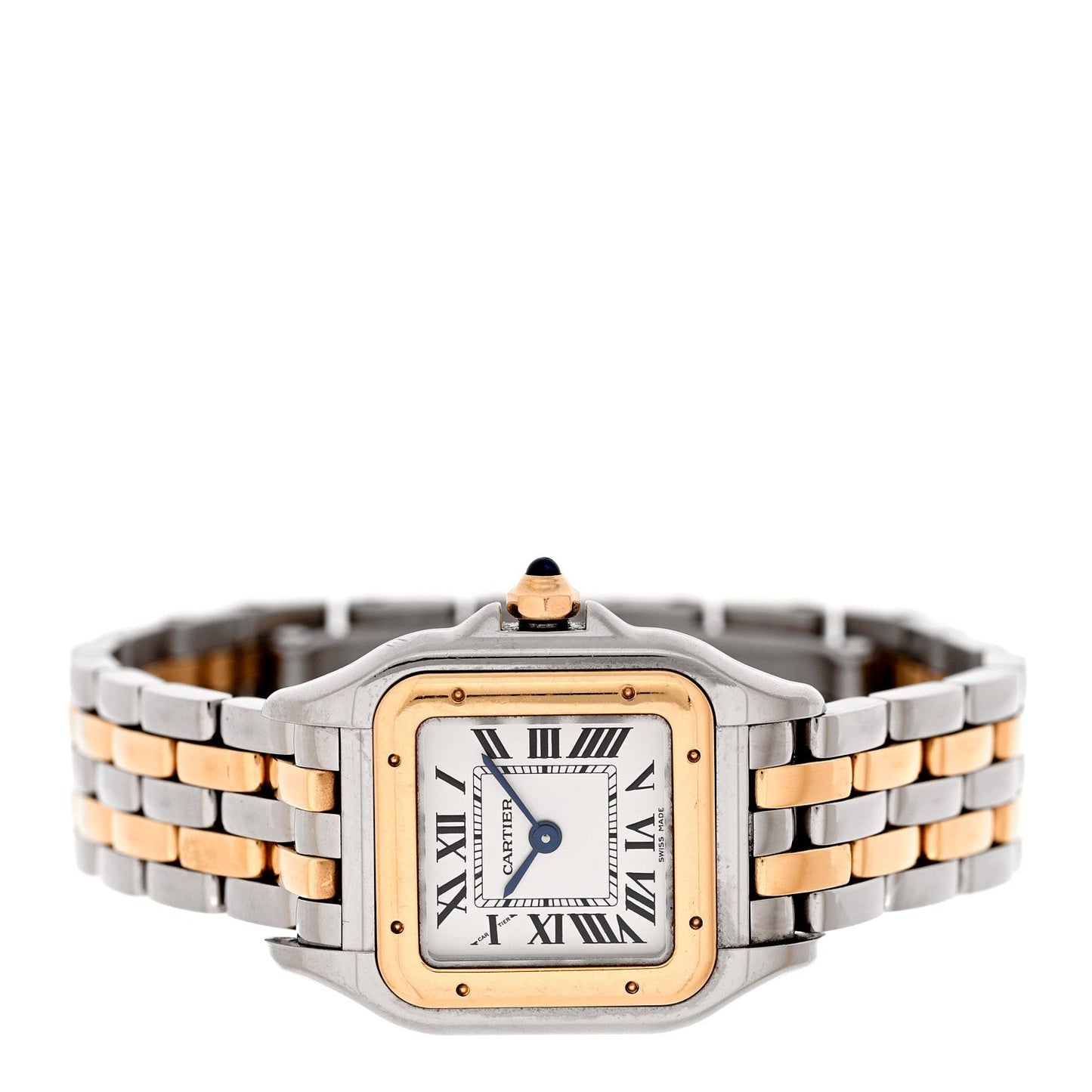 Stainless Steel 18K Yellow Gold 23mm Panthere Quartz Watch