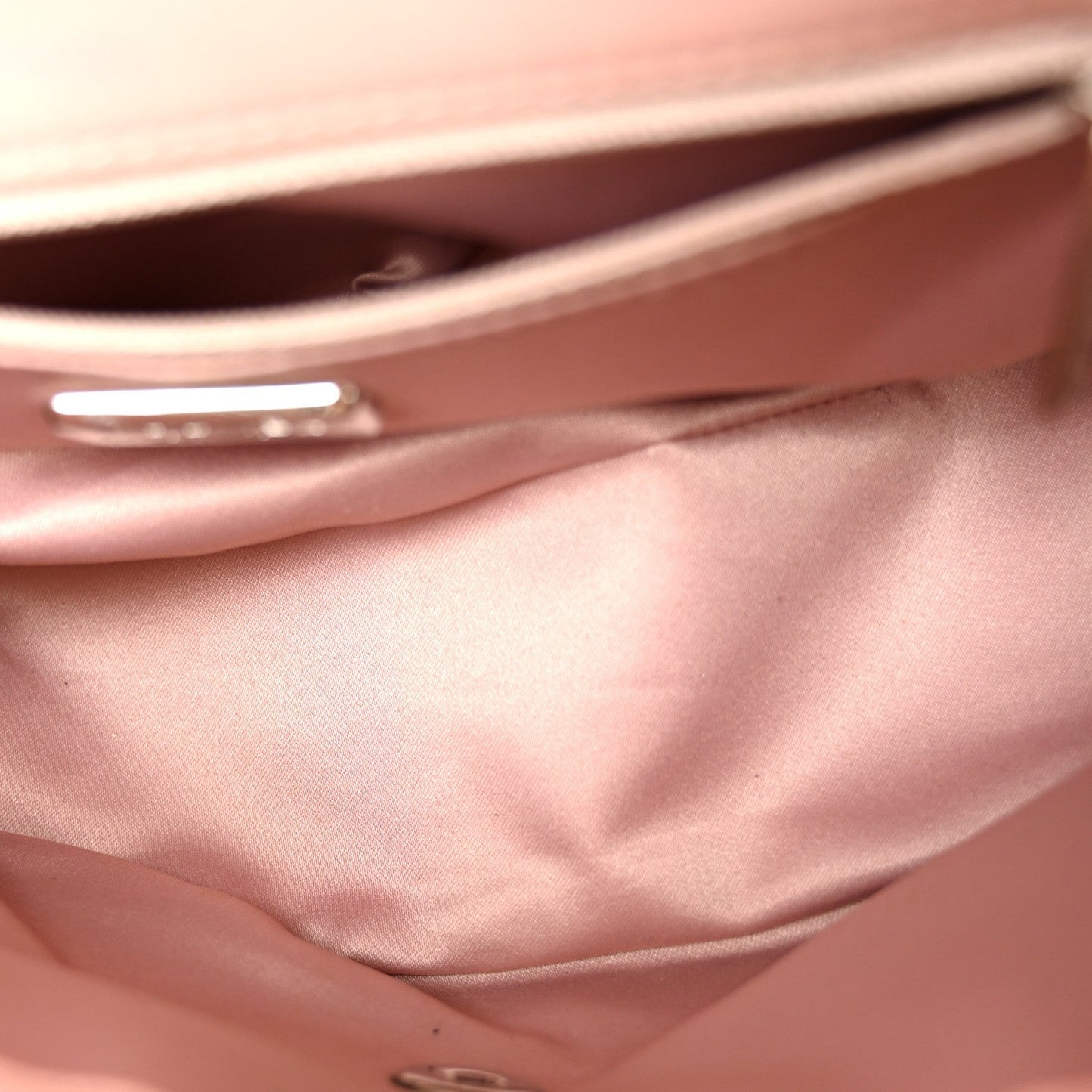 Sequin Mini Flap Light Pink Silver