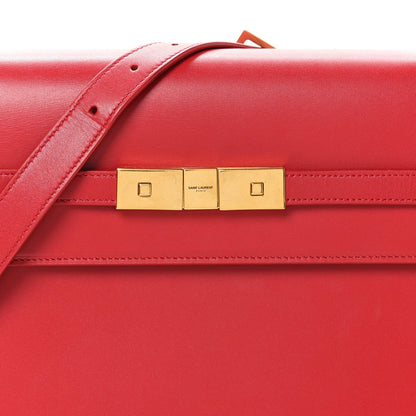 Smooth Calfskin Manhattan Shoulder Bag Rouge Eros