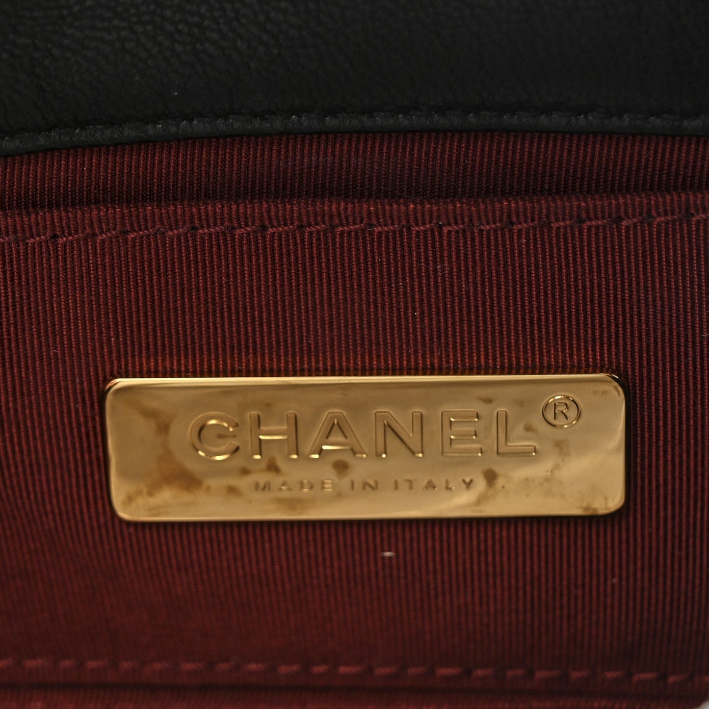 Goatskin Quilted Chanel 19 Waist Bag Black