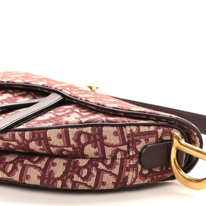 Oblique Saddle Bag Burgundy