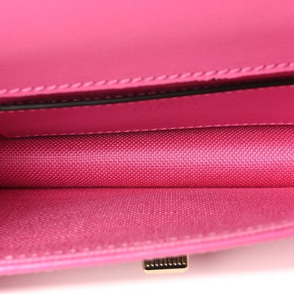 GG Monogram Scratch Lux Calfskin Mini Luce Shoulder Bag Blossom Rose Dark Blossom