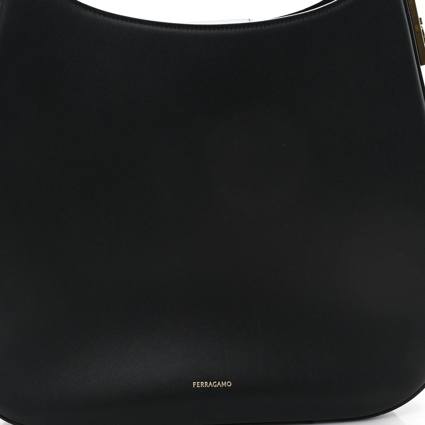 Calfskin Medium Gancio Hobo Black