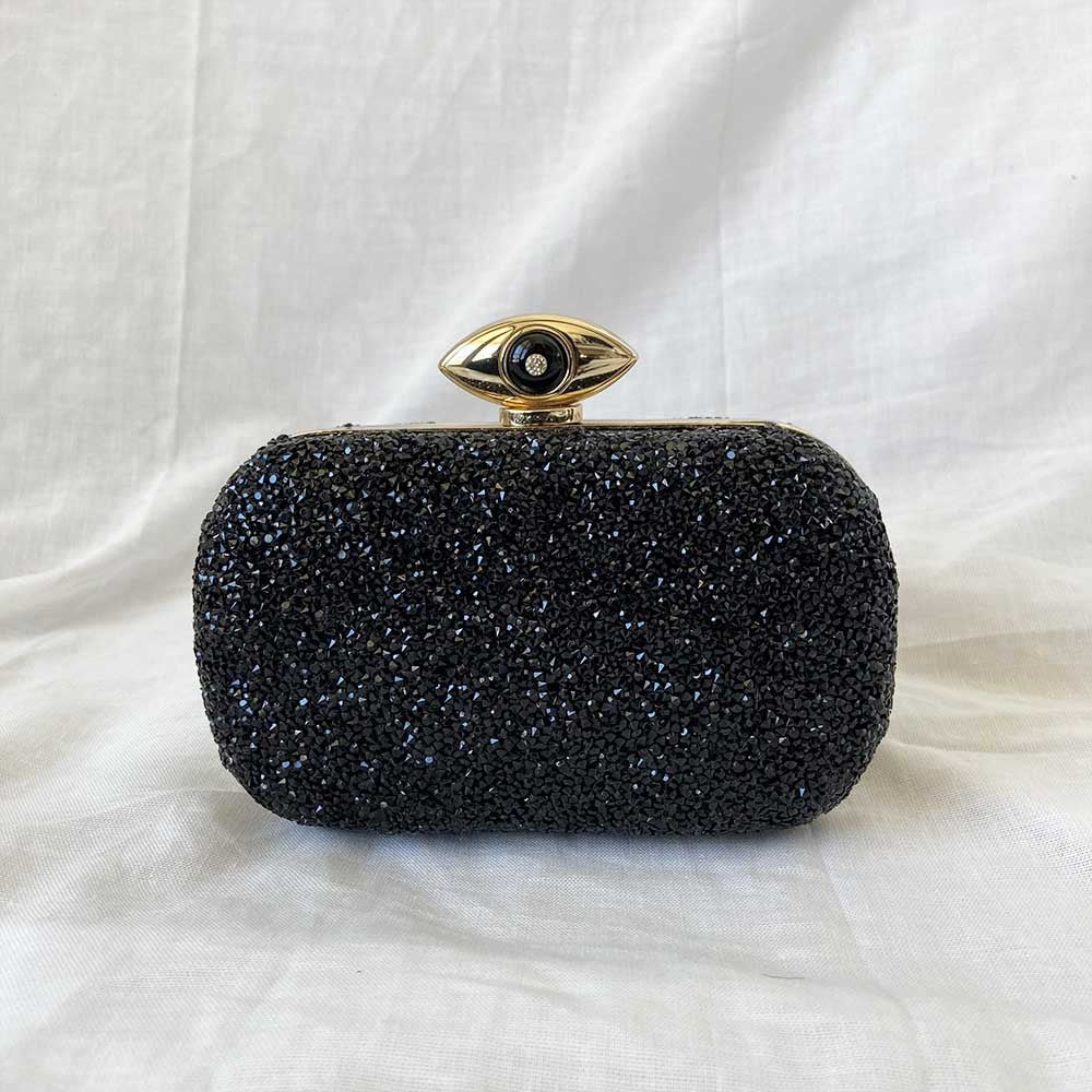 Diane von Furstenberg Crystal Evil Eye Clutch