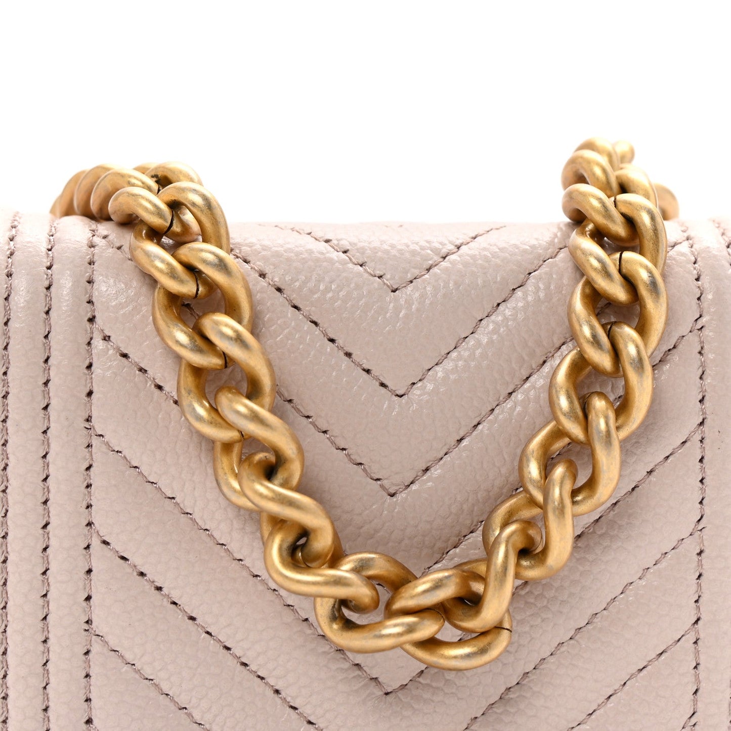 Caviar Chevron Quilted Boy Flap Waist Belt Bag Light Purple