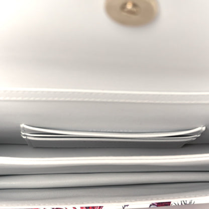 Calfskin Le Coeur Des Papillons Mini My Dior Bag White Multicolor