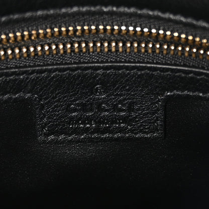 Roxy Calfskin Blondie Chain Shoulder Flap Bag Black