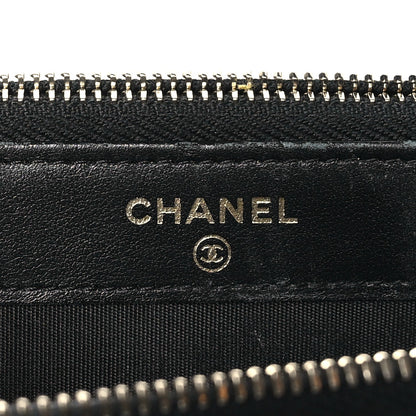 Caviar Quilted Small Boy Clutch With Chain Black