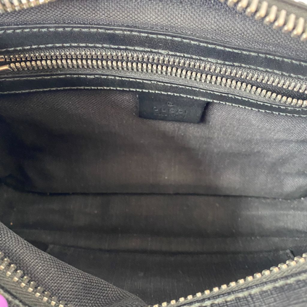 Gucci grey canvas Guccisima grey belt bag