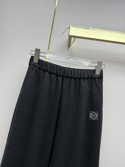 Loewe 2025 Trouser Black and White Polyester 323773