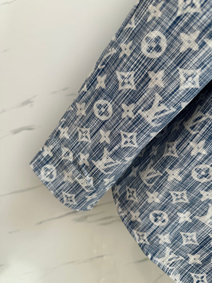 LV SHIRT JACKET IN BLUE MONOGRAM WASHED DENIM 238932