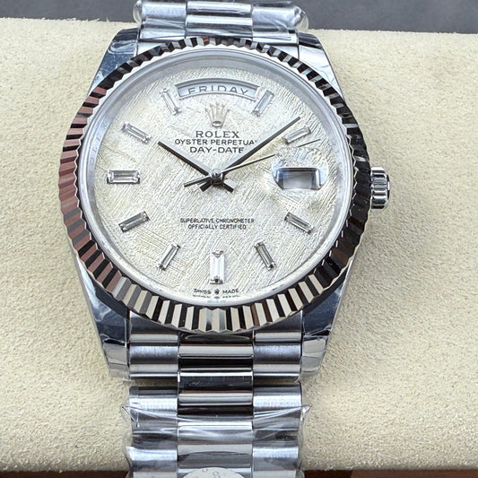 Rolex Day-Date 40mm Silver Gold