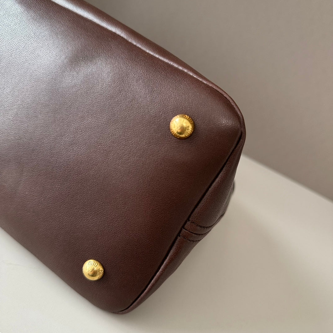 MiuMiu popular vintage tote bag 44cm sheepskin