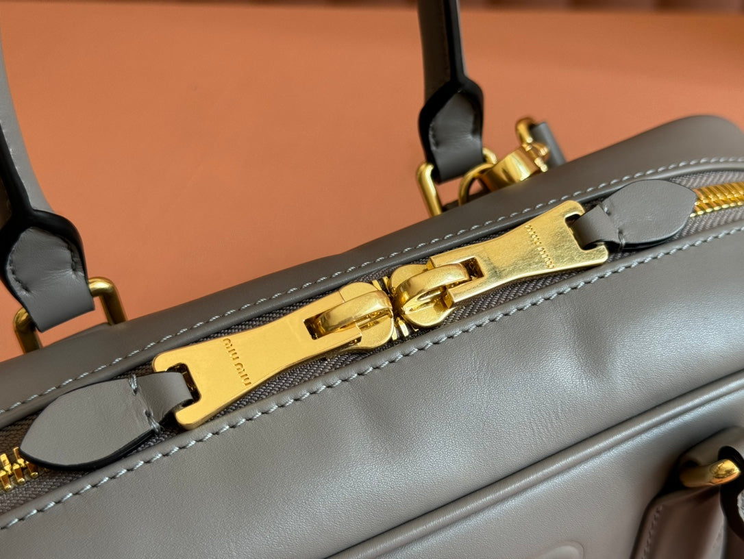 Miu Arcadie 27 Grey Leather 231050