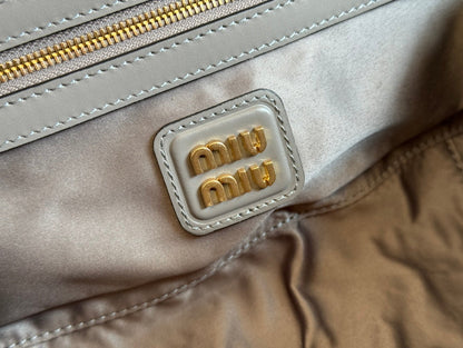 Miu Arcadie 27 Grey Leather 231050