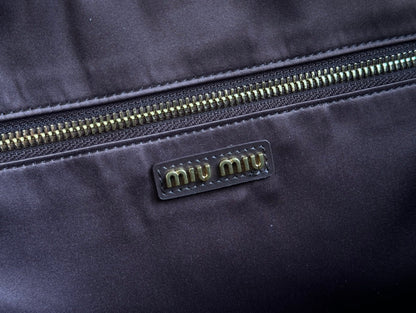 BEAU TOP HANDLE BAG 34 IN CEDAR BROWN SMOOTH CALFSKIN