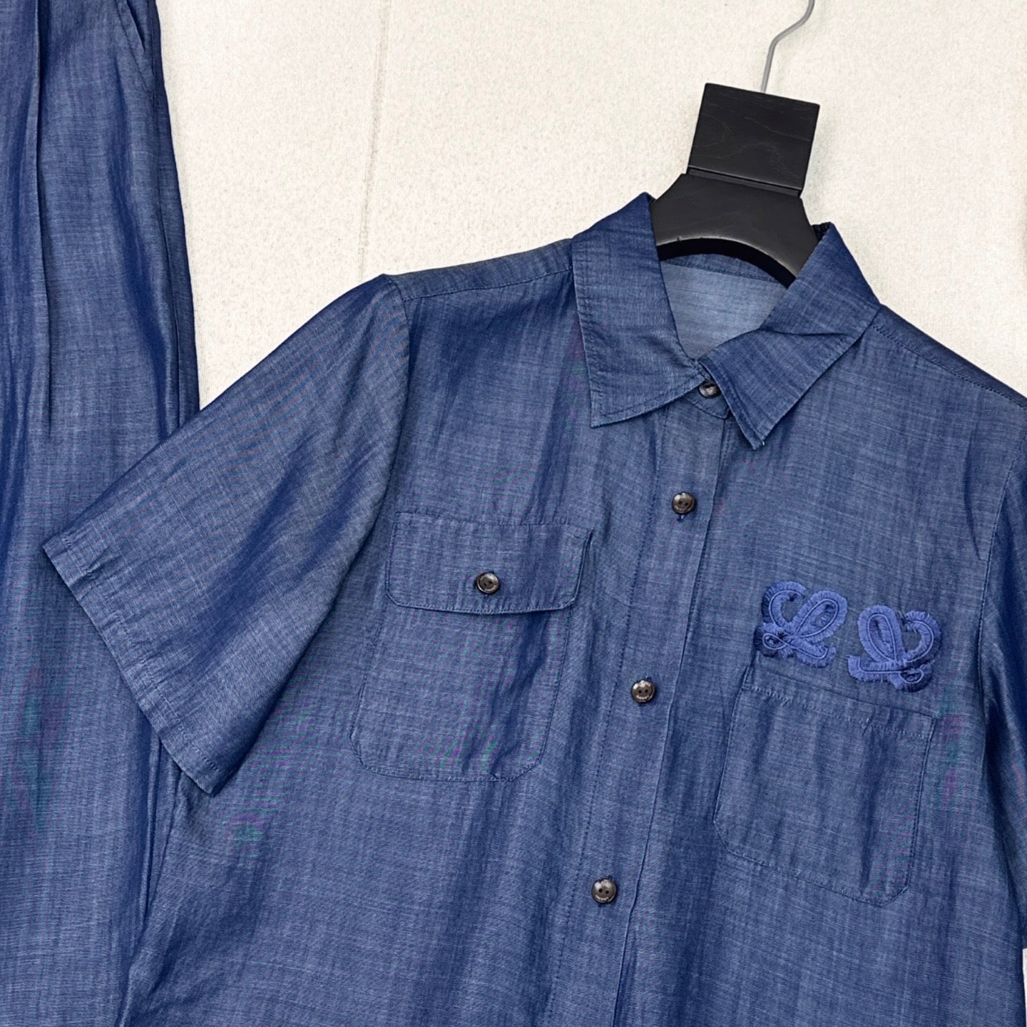 Loewe 25 Denim Set Blue Cotton 630880