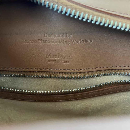 Max Mara brown leather Whitney Bag