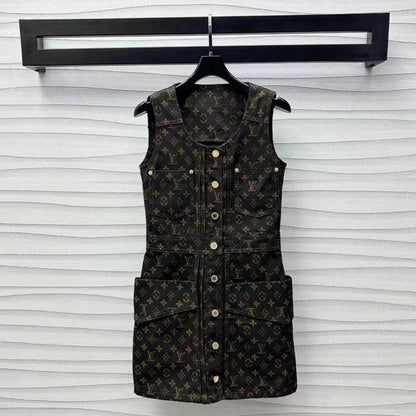 LV Monogram Denim Set